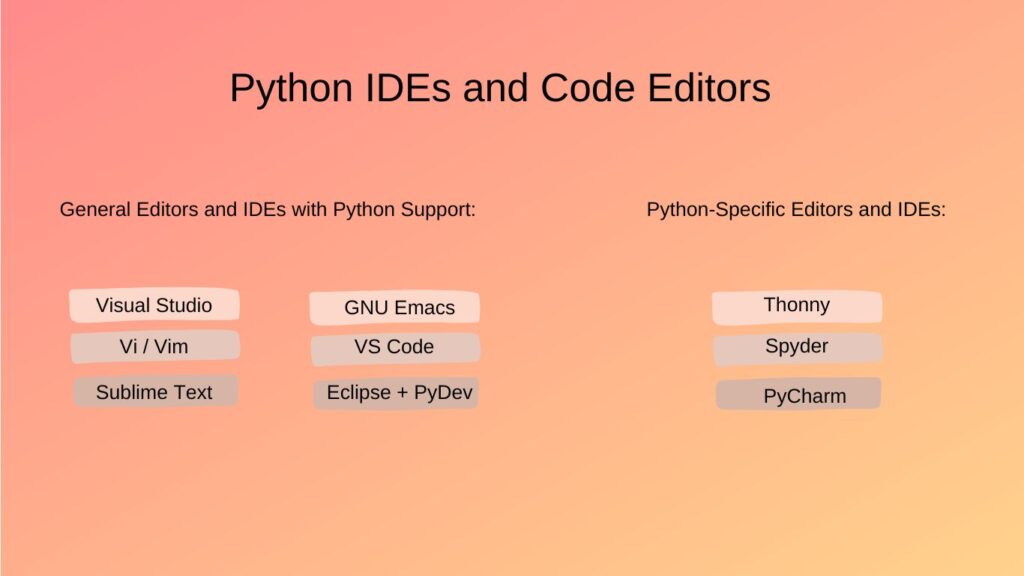 Среды разработки Python 