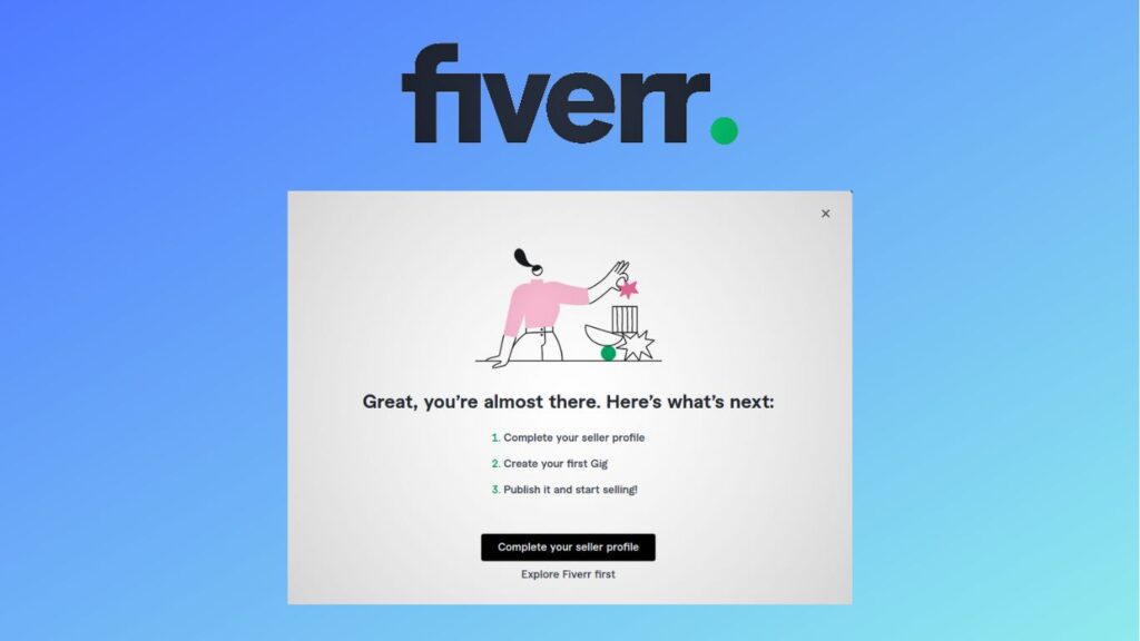 Регистрация на Fiverr