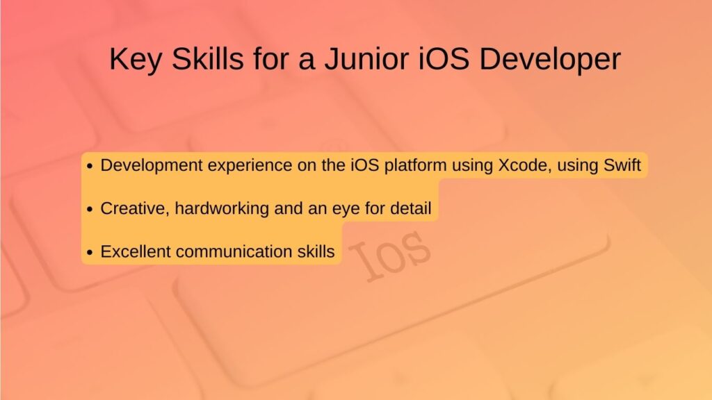 Key Skills for a Junior iOS Developer