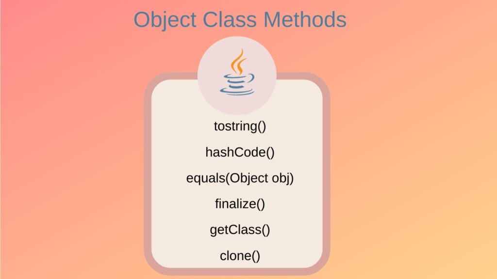 Object Class Methods