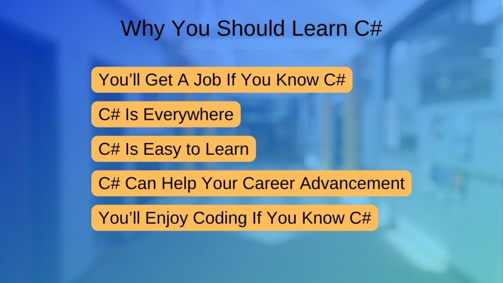 Why You Should Learn C#
