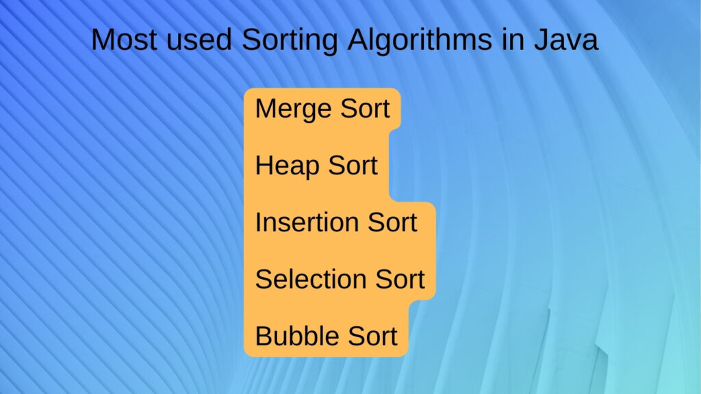 Алгоритмы сортировки Java