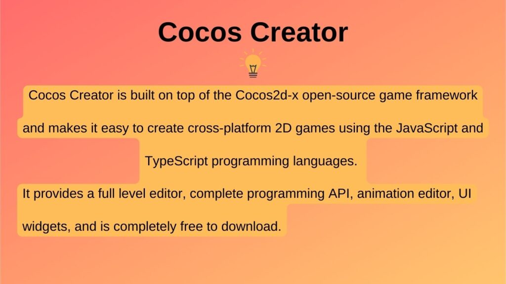 Cocos Creator creates game