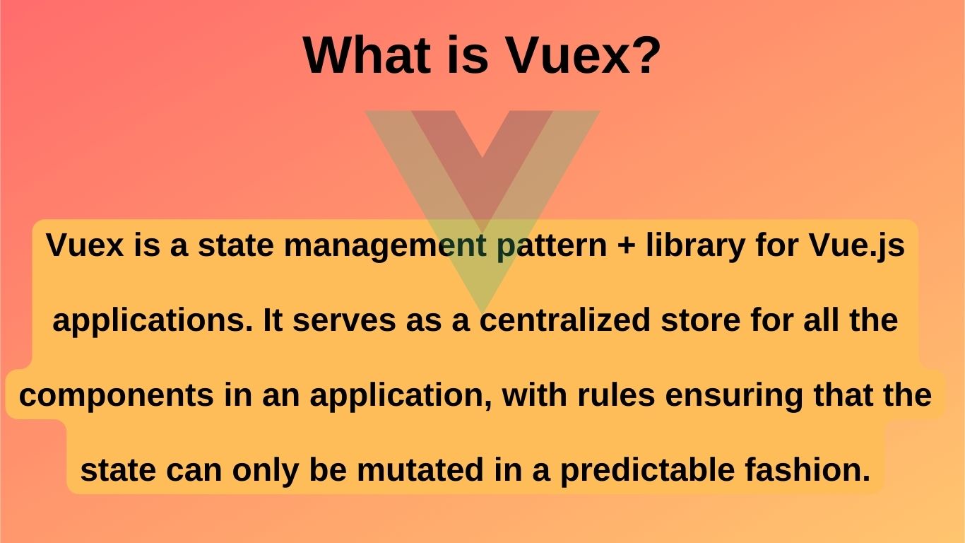 Vuex это библиотека с открытым исходным кодом для Vue.js