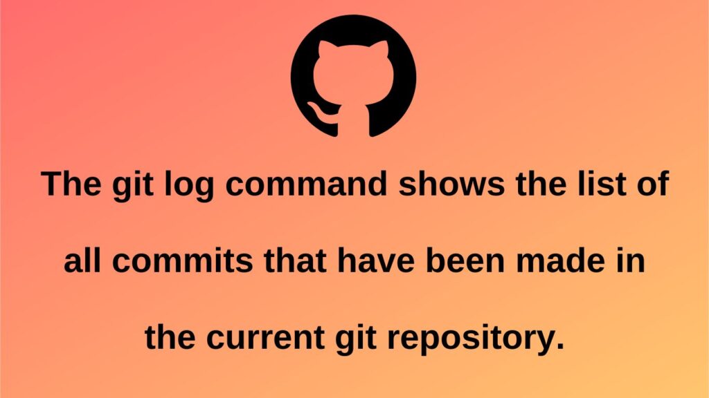 Git log