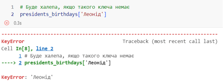 Ключі словника Python 8