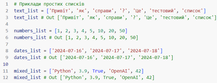 Порожній список Python 1